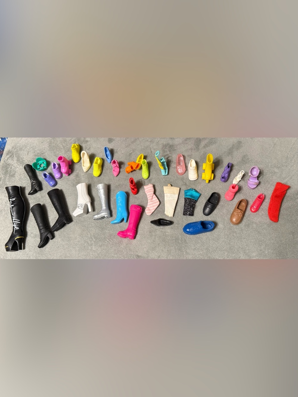 Mixed Barbie Doll Shoes & Boots Lot 30+ Single Pieces